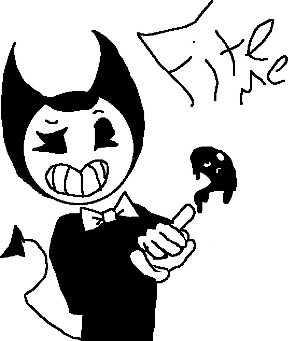 Bendy Boi - Cartoon (1400x1400), Png Download