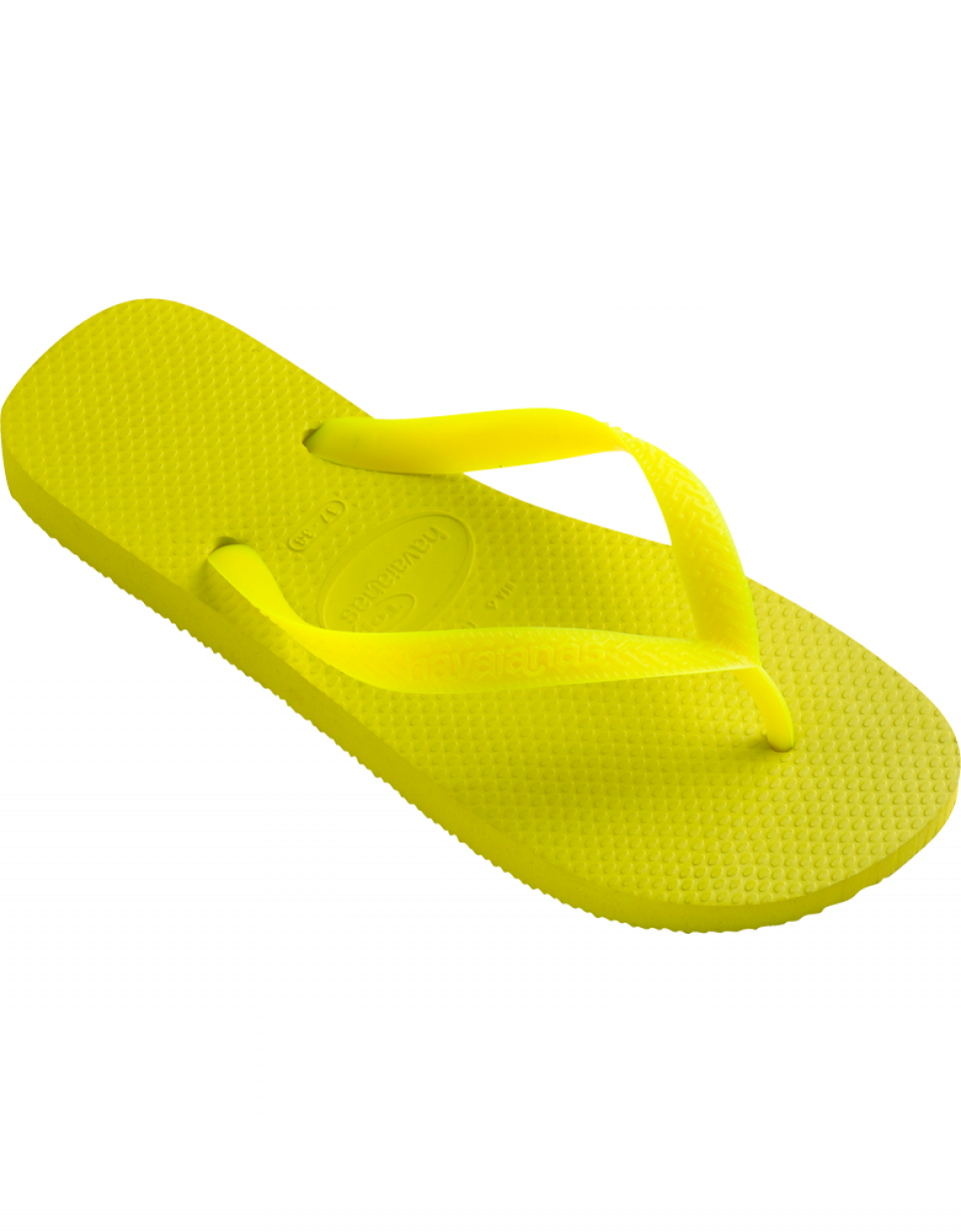 Havaianas Top Yellow Flip Flops - Flip Flop Png Yellow (960x1231), Png Download
