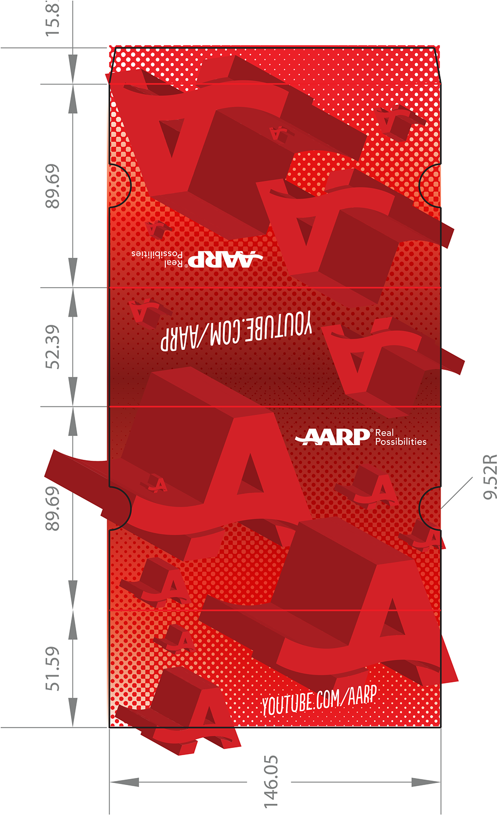 Aarp Virtual Reality Design For Google Cardboard - Aarp (1200x1649), Png Download