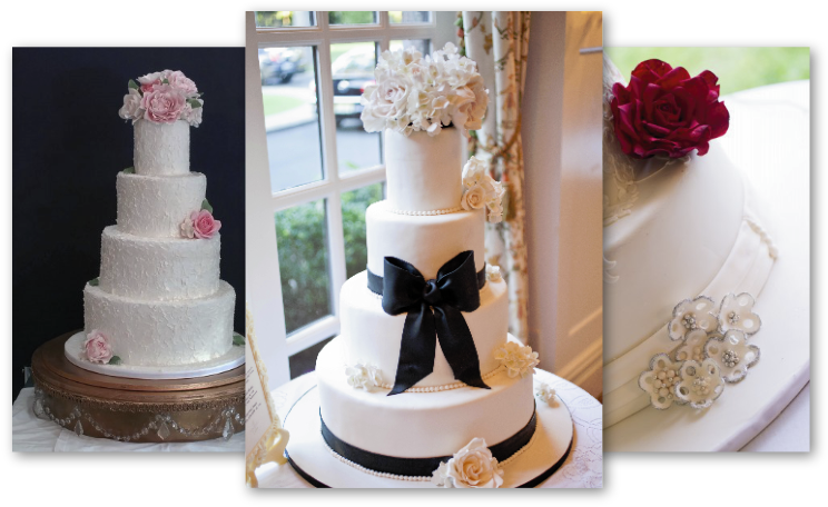 See More Of Our Couple's Beautiful Cakes - Wedding Cake (785x463), Png Download