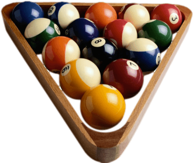 Billiard Balls Triangle - Billiards Png (484x380), Png Download
