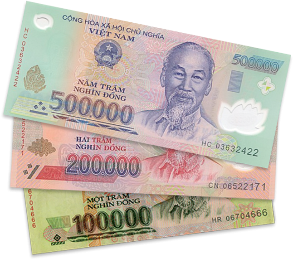 Forex Trading Vietnamese Dong / Etoro Forex Trading - Vietnam 500,000 Vnd X 6 Banknotes (total 3 Million (600x600), Png Download