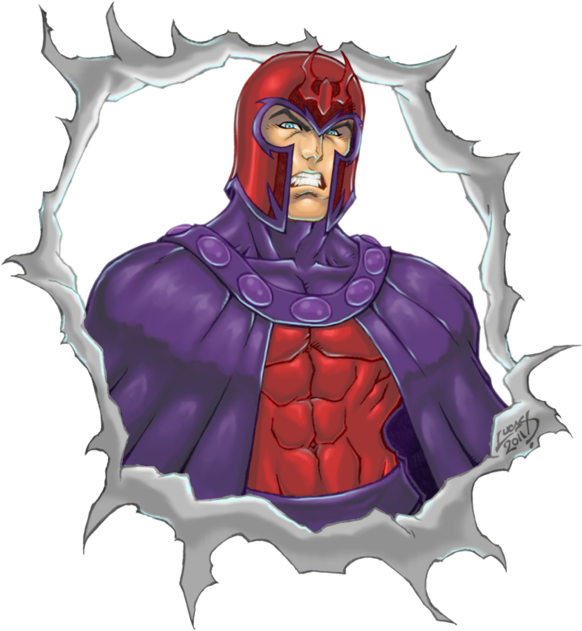No Caption Provided - Magneto Comics (858x932), Png Download