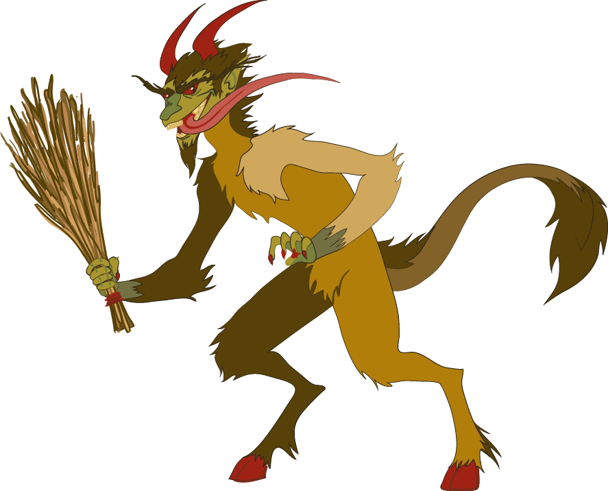 Krampus - Krampus Vector Png (887x716), Png Download