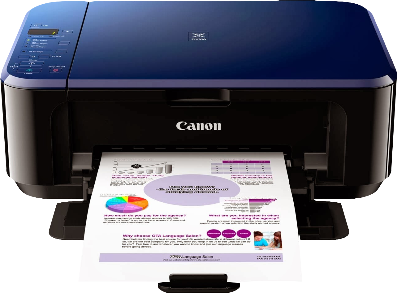 Free Png Canon Color Photo Printer Png Images Transparent - Canon E510 (850x644), Png Download