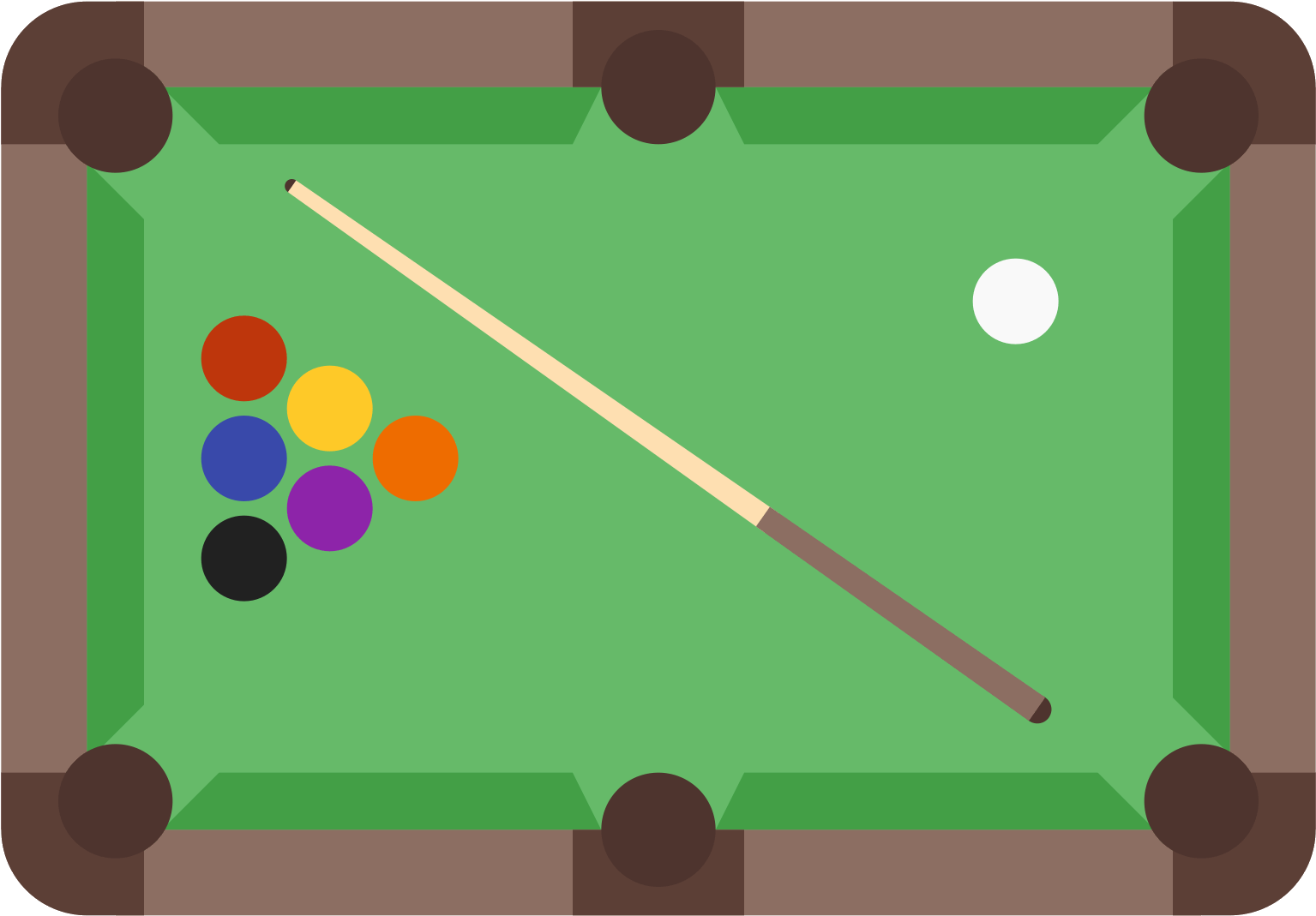 Иконка Pool Table Скачать Бесплатно В Png И Векторе - Billar Png (1600x1600), Png Download