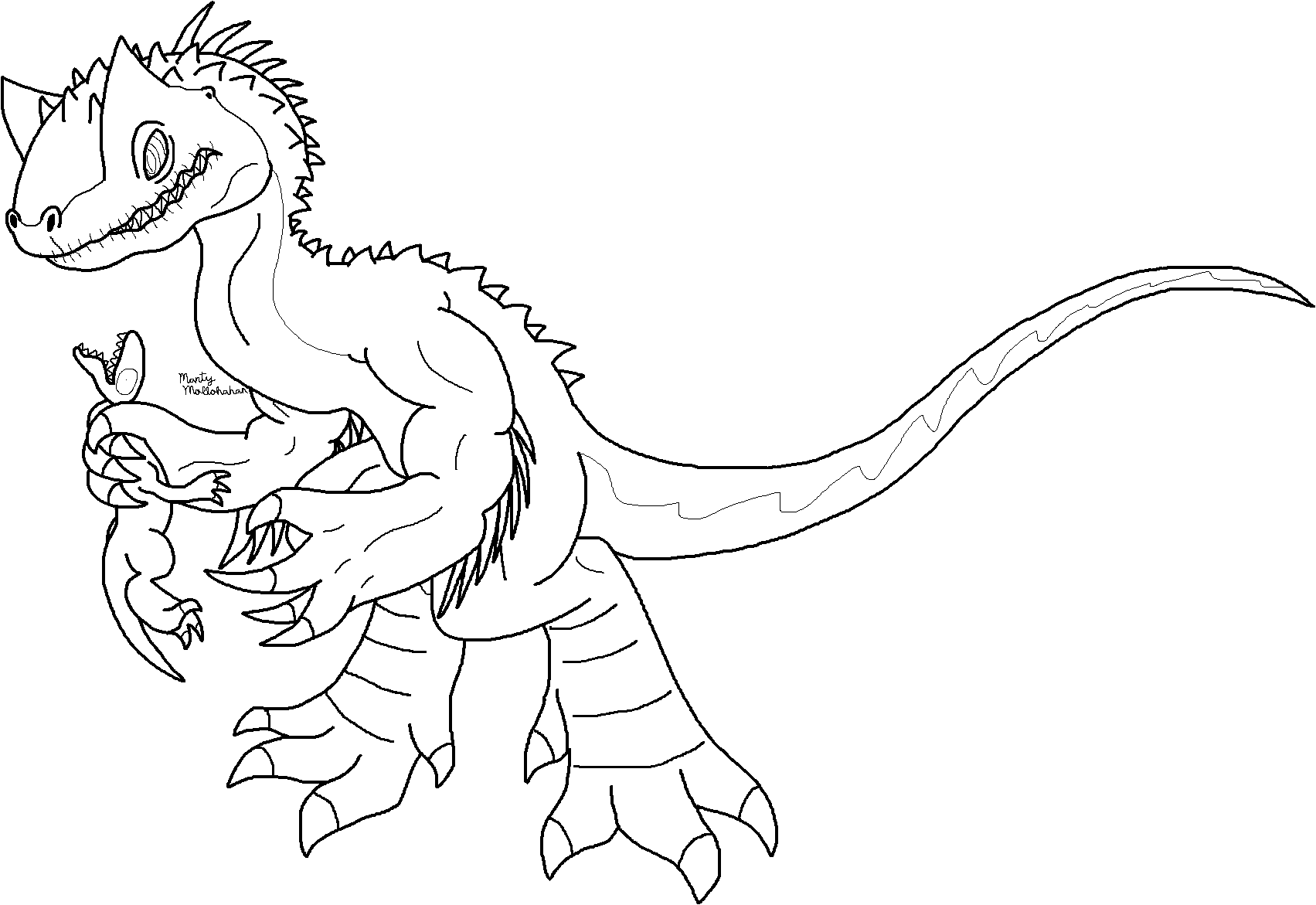 Indominus Rex - Dinosaur Simulator Avinychus (1703x1171), Png Download