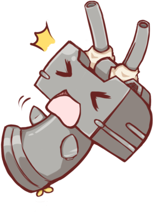 Shimakaze S Canon By Brianra-d8lm8ii - Shimakaze Canon (400x436), Png Download