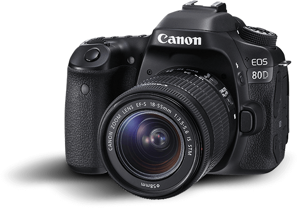 Download Canon 80d Dslr Camera Png Transparent Images - Canon Eos 80d 18 55mm (689x616), Png Download