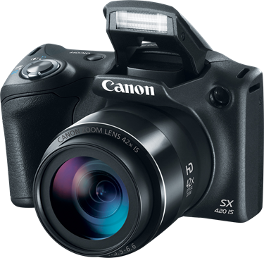 Canon Powershot Sx420 Is-1 - Canon Powershot Sx420 Hs (375x366), Png Download