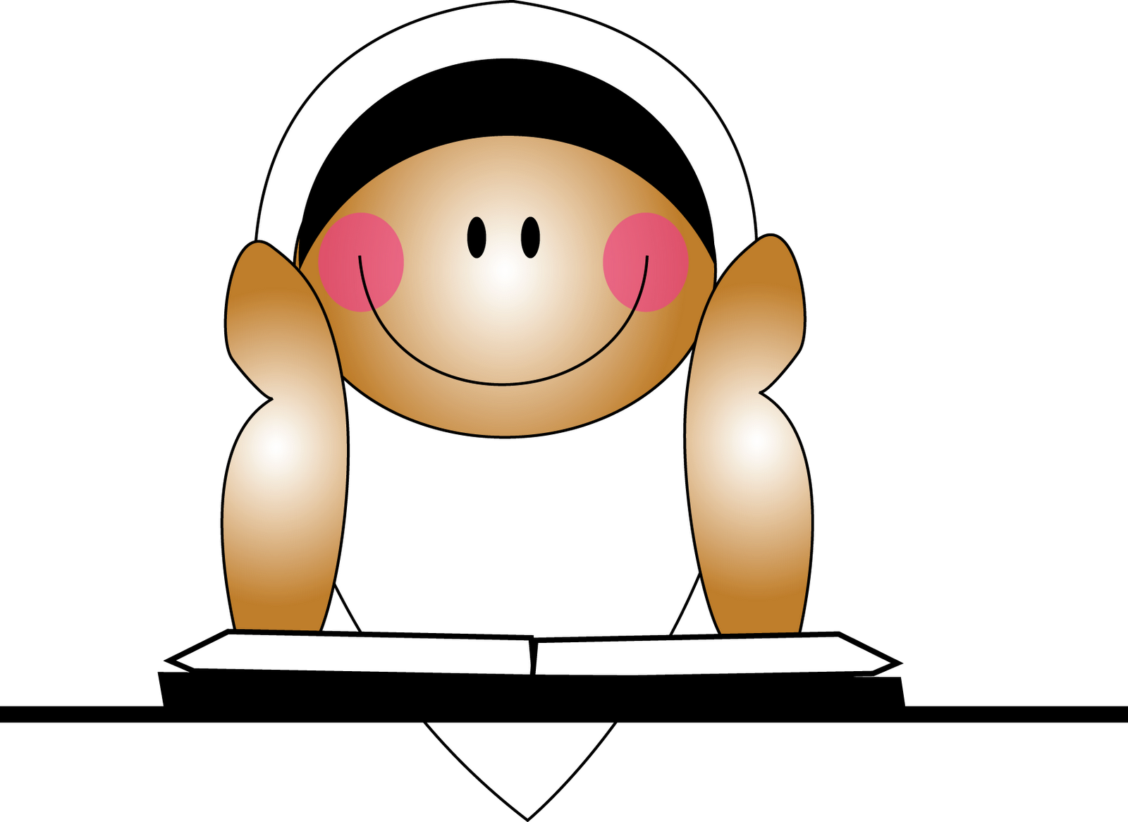 Islam Clipart Reading Quran - Muslim Girl (1600x1166), Png Download