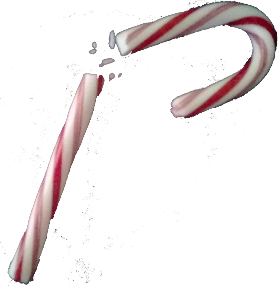 Broken Candy Cane Transparent (962x992), Png Download