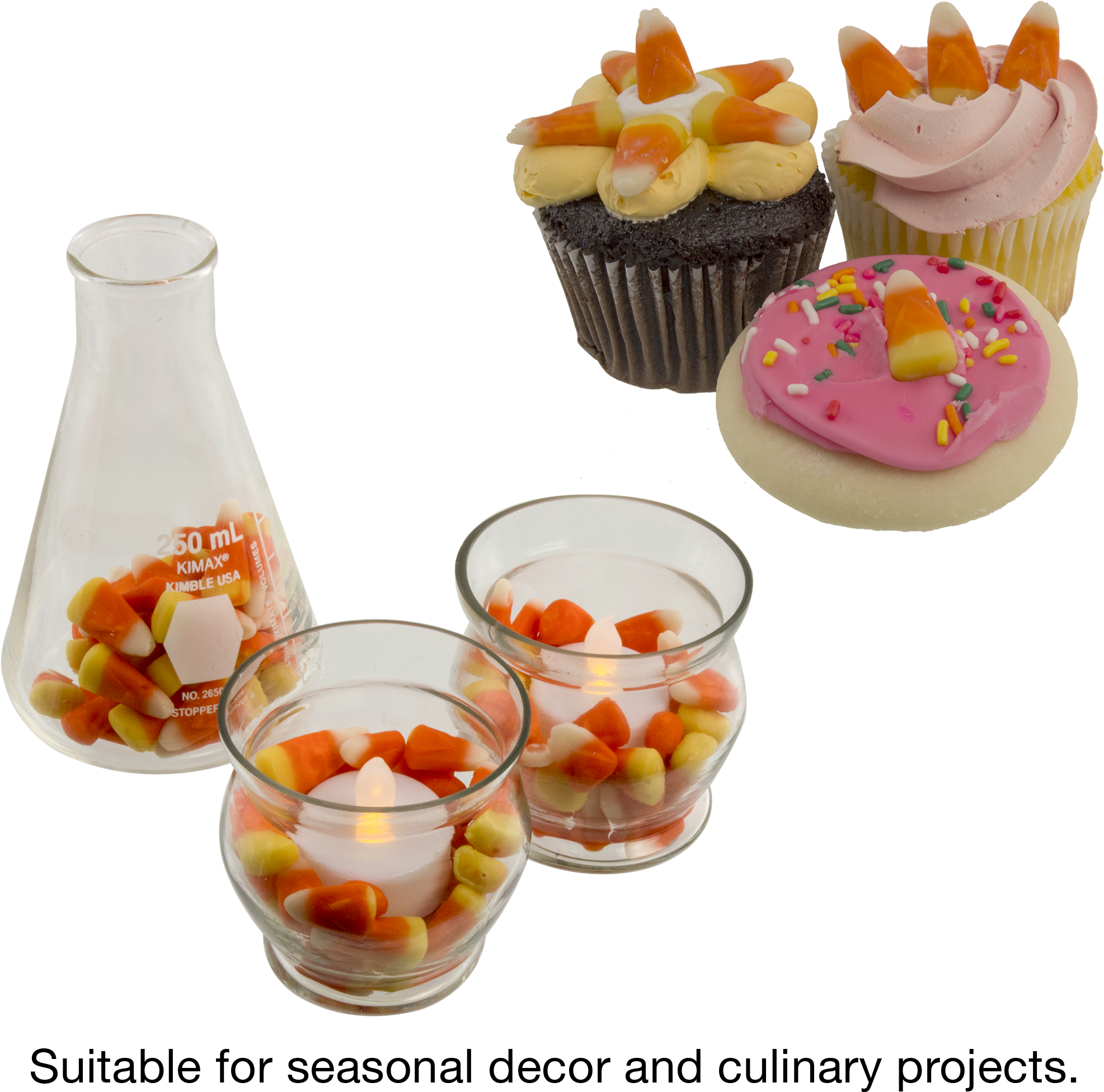 Bag Of Candy Corn - Cupcake (2000x2000), Png Download