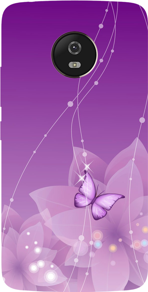 Purple Butterfly Printed Case Cover For Motorola G5 - Christmas Poem For Mum (1000x1000), Png Download