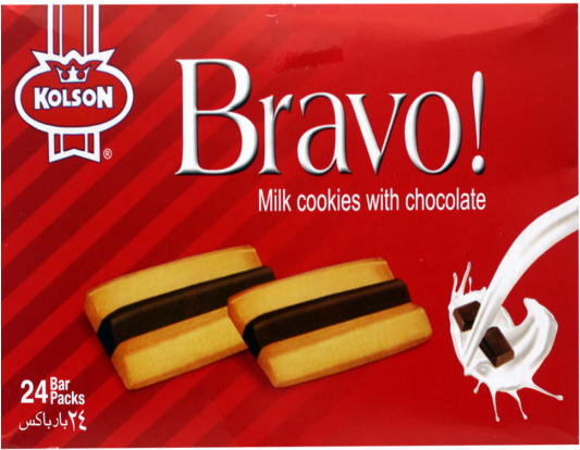 Kolson Bravo Bar Biscuits Pack 24's - Kolson Biscuits (550x684), Png Download