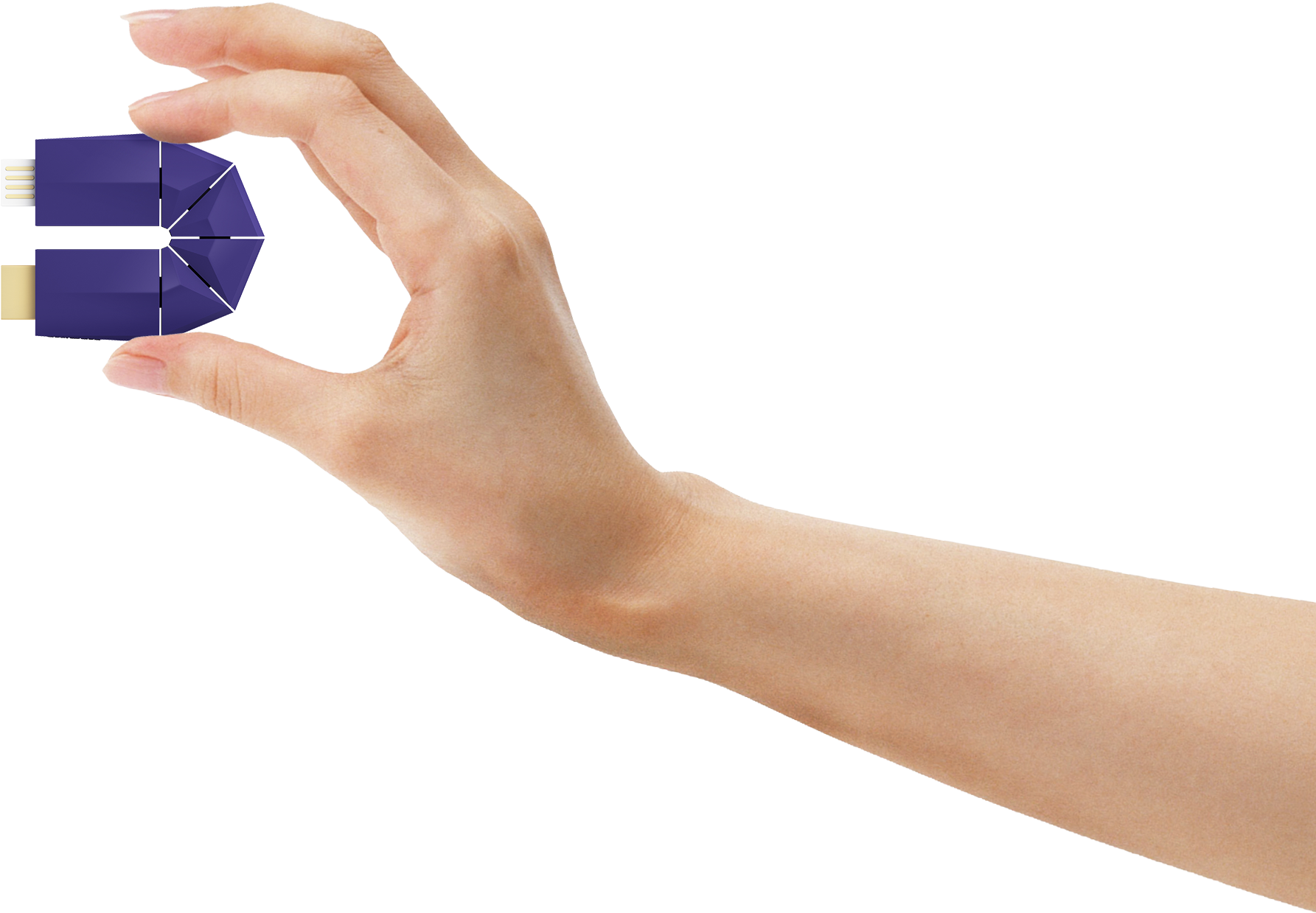 Mirror In Hand White - Play (2290x1625), Png Download