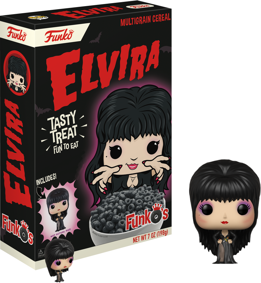 Elvira - Elvira Cereal Hot Topic (849x921), Png Download