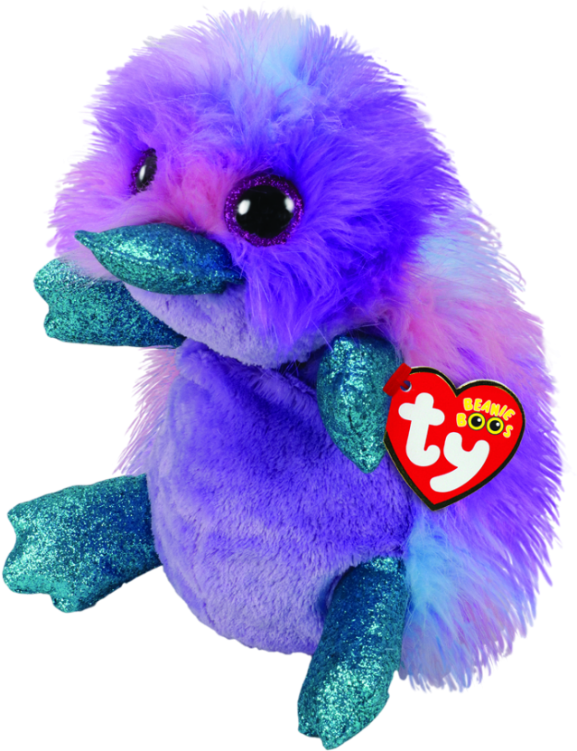 Zappy The Purple Platypus Medium Beanie Boo - Beanie Boos Ty Platypus (650x837), Png Download