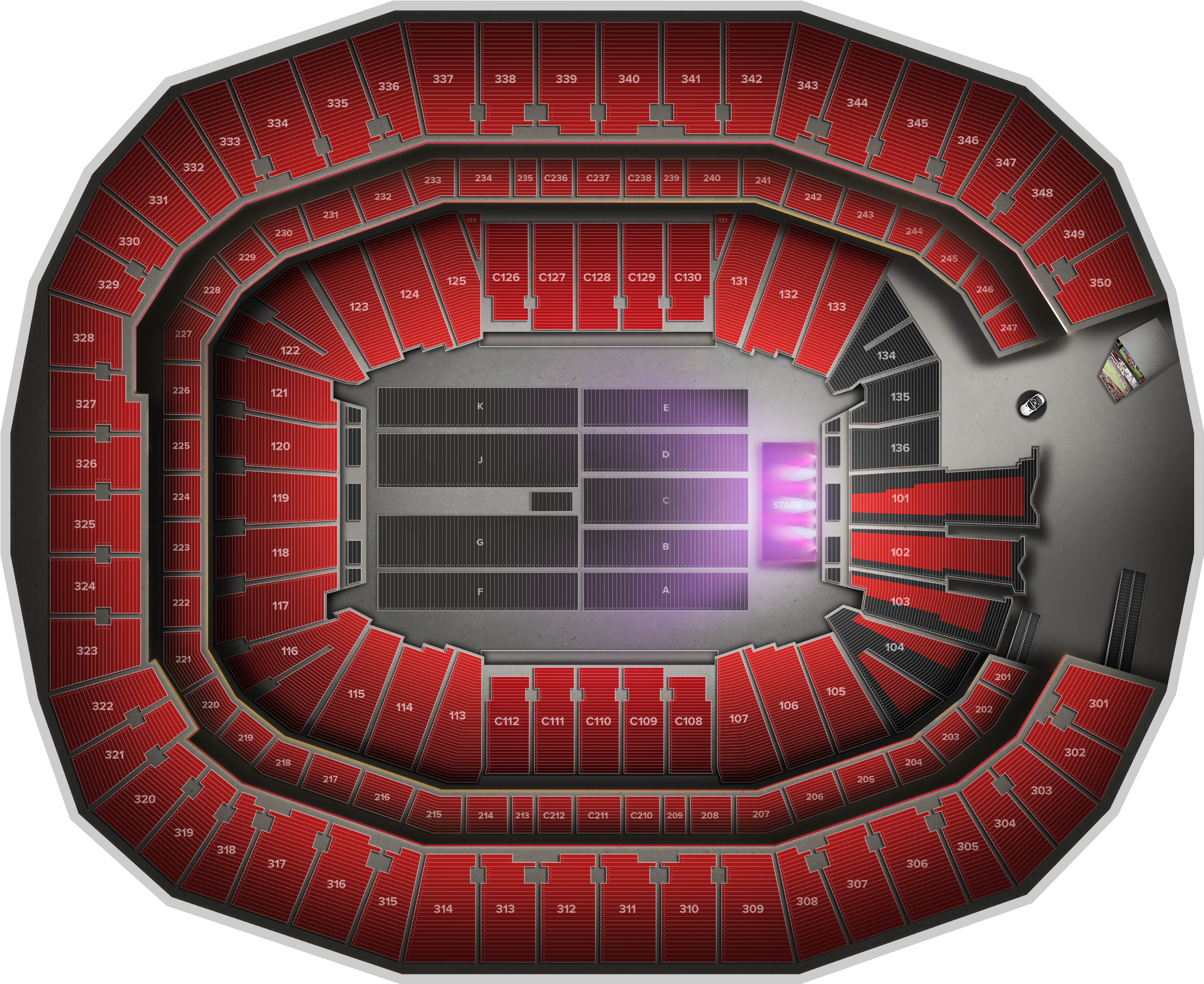 Ed Sheeran - Mercedes Benz Stadium 2017 Sec Championship (2560x1936), Png Download