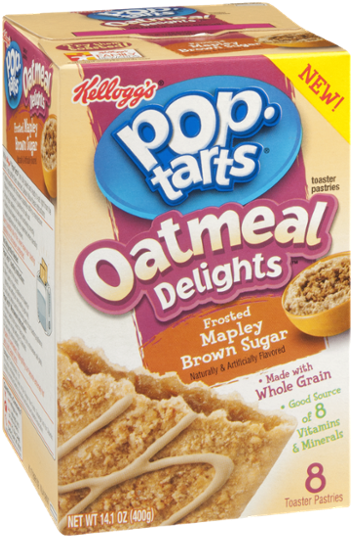 Kellogg's Pop-tarts Oatmeal Delights Frosted Mapley - New Pop Tarts Flavors 2019 (600x600), Png Download