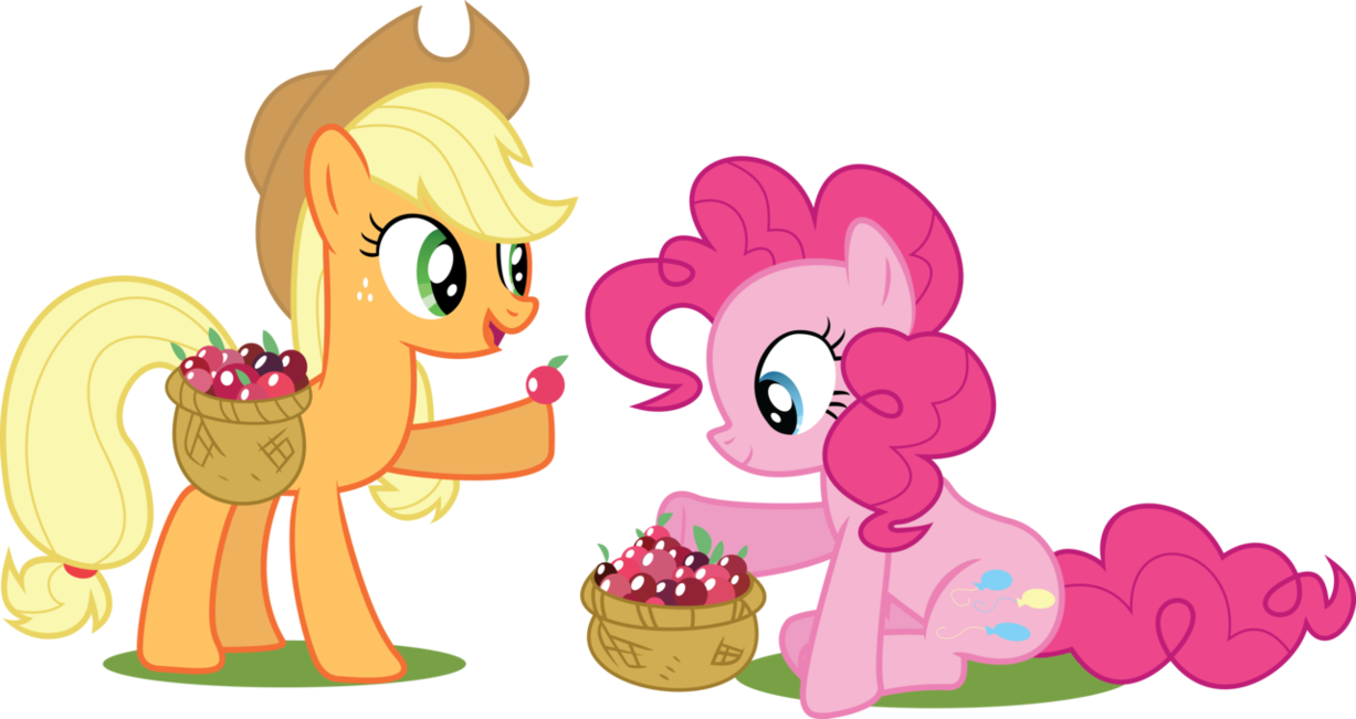 Pinkie Apple Pie - Pinkie Pie And Applejack (1227x651), Png Download