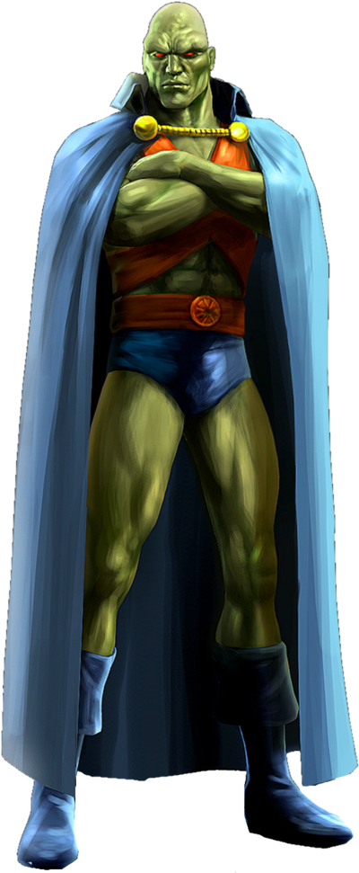 Martian Manhunter - Justice League Heroes Martian Manhunter (784x1019), Png Download