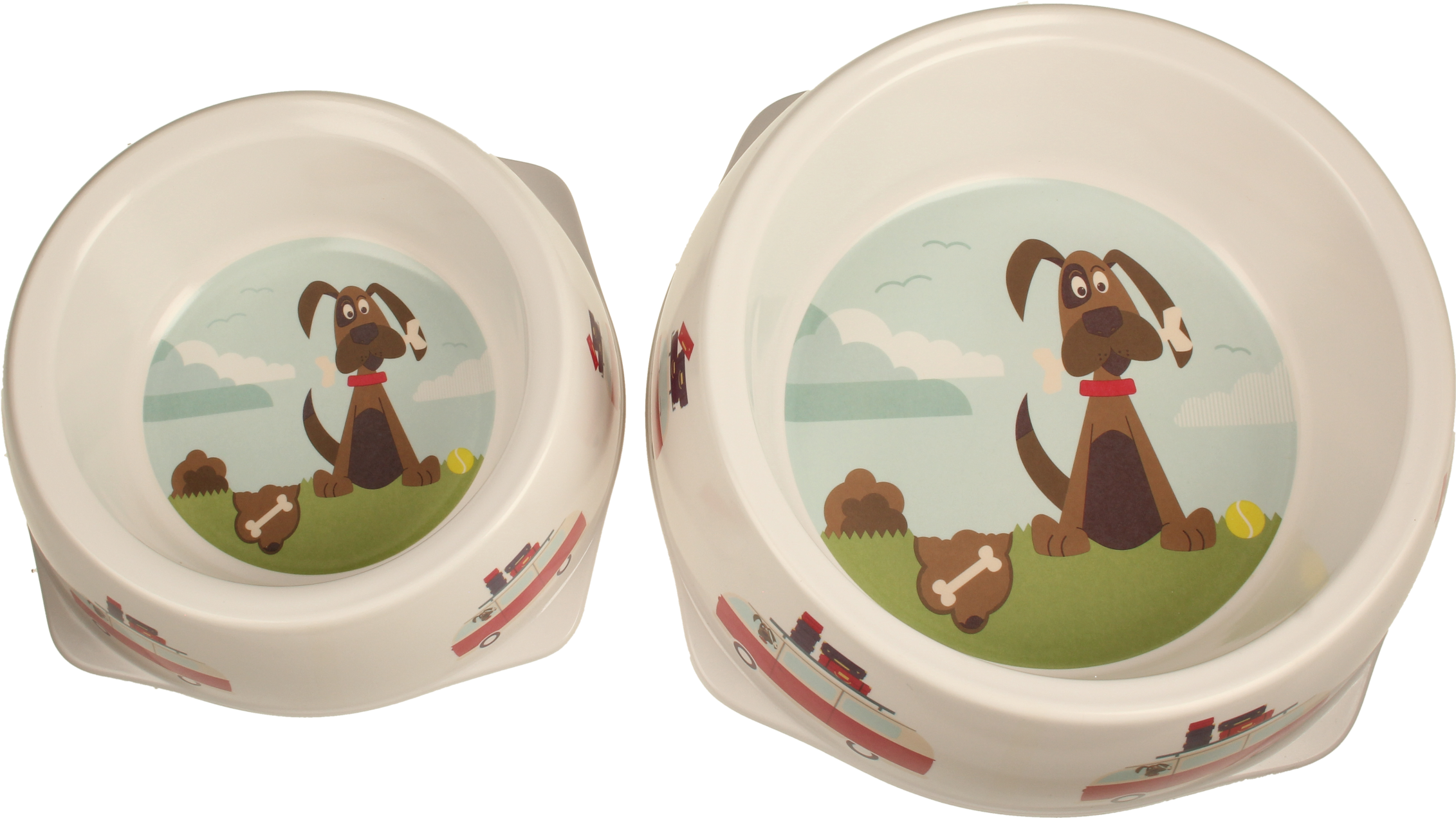 Jk Dog Bowls - Rooster (2362x1575), Png Download
