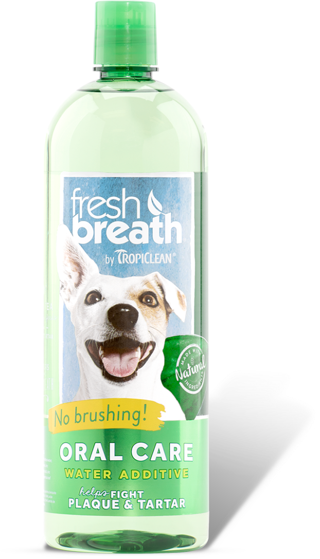 Oral Care Water Additive For Dogs - Fresh Breath For Dogs Tropiclean (800x1168), Png Download