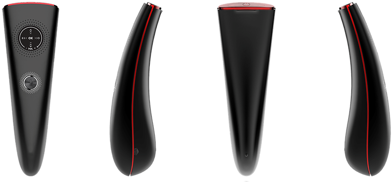 Bluetooth Touch Control Smart Tv Remote - Gadget (851x373), Png Download