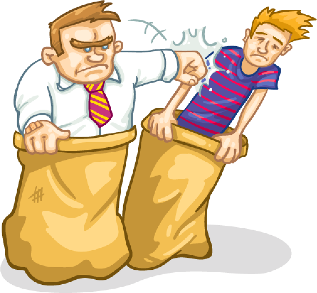 Banner Black And White Download Best On X Frog Item - Sack Race Clipart Png (1024x1024), Png Download