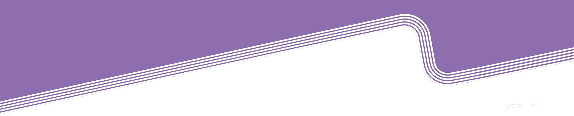 Purple Banner Top - Electric Blue (2000x407), Png Download