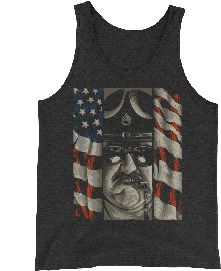 Slaughter "american Flag" Unisex Tank Top - T-shirt (1000x1000), Png Download