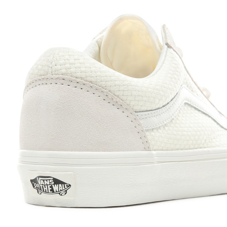 Vans Ole Skool Woven Check Marshmallow Snow White - Skate Shoe (1280x940), Png Download