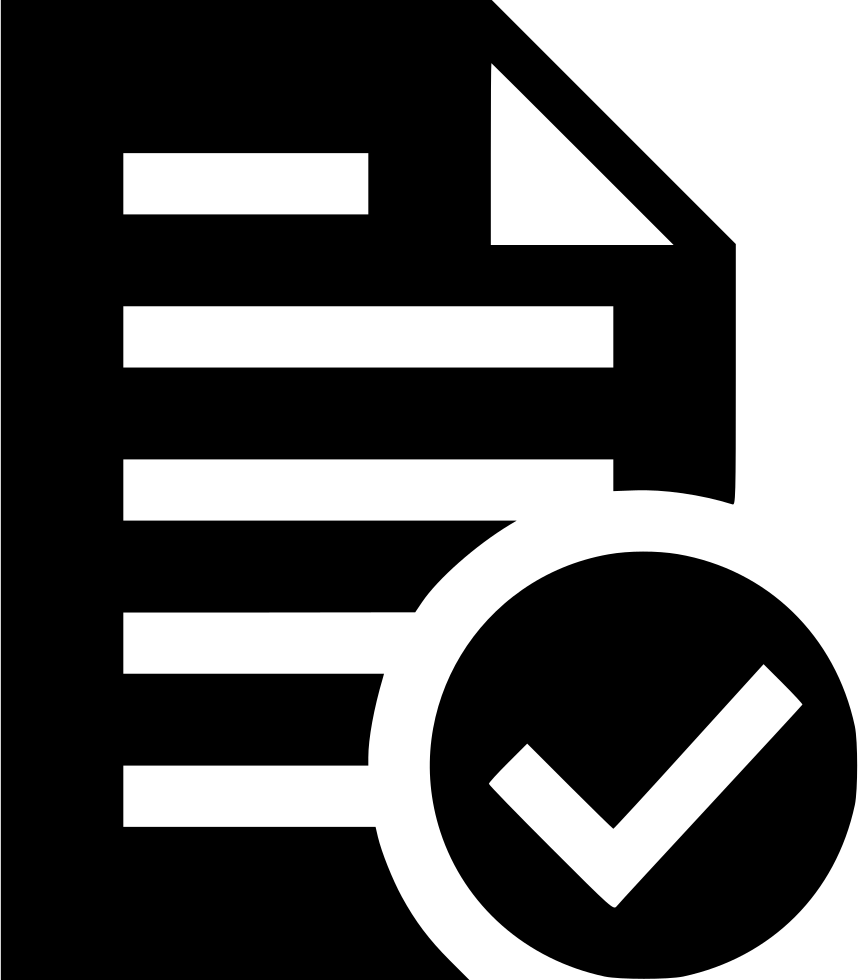 Png File Svg - Icon Document Ok (858x980), Png Download