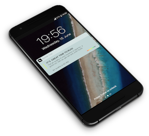 Air Pollution Notification Alert App - Samsung Galaxy (600x600), Png Download