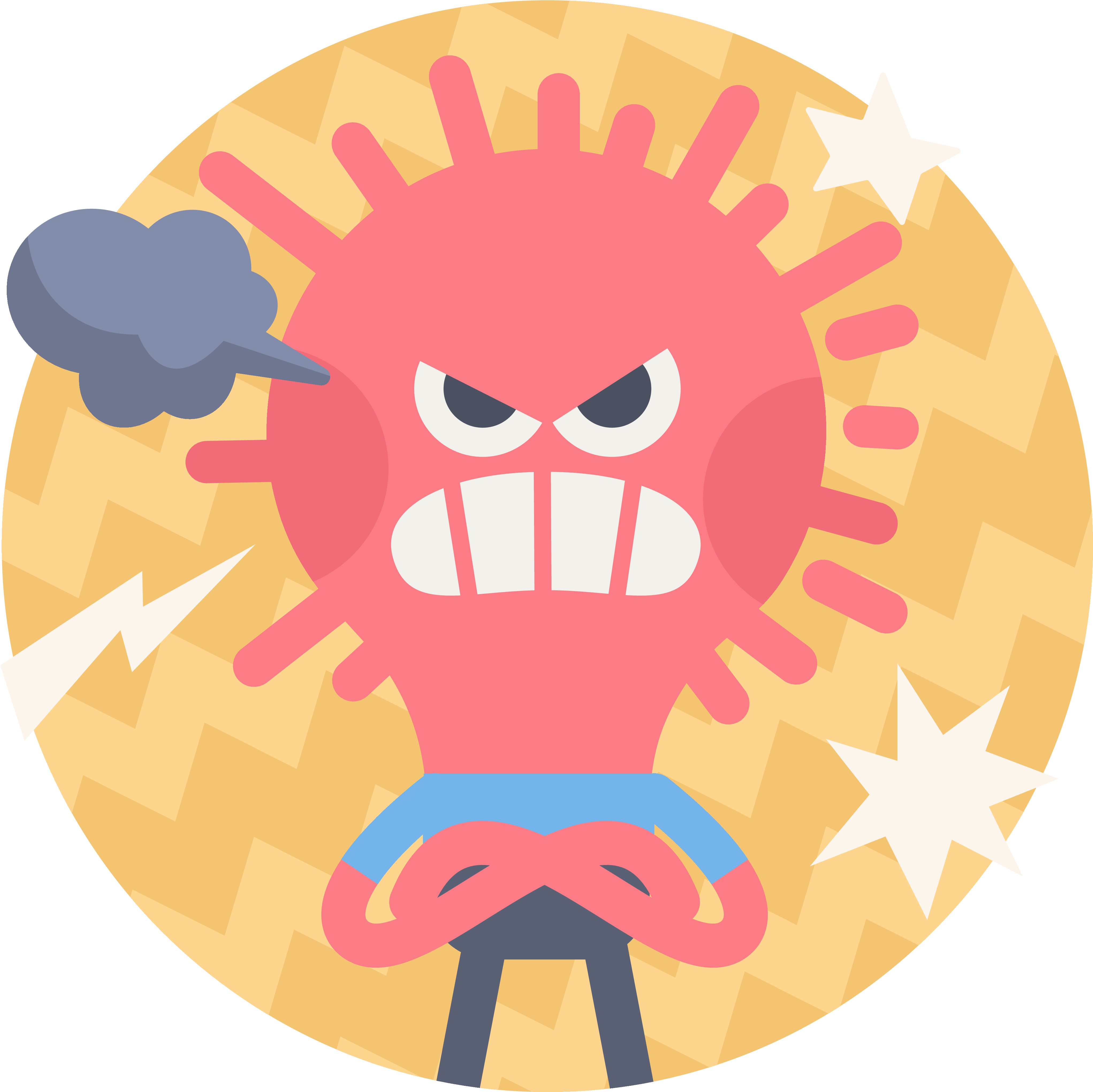 Anger Is A Complex Emotion And, For Many People, A - Illustration (4500x4500), Png Download