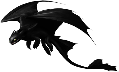 Night Sticker - Train Your Dragon Night Fury (399x385), Png Download