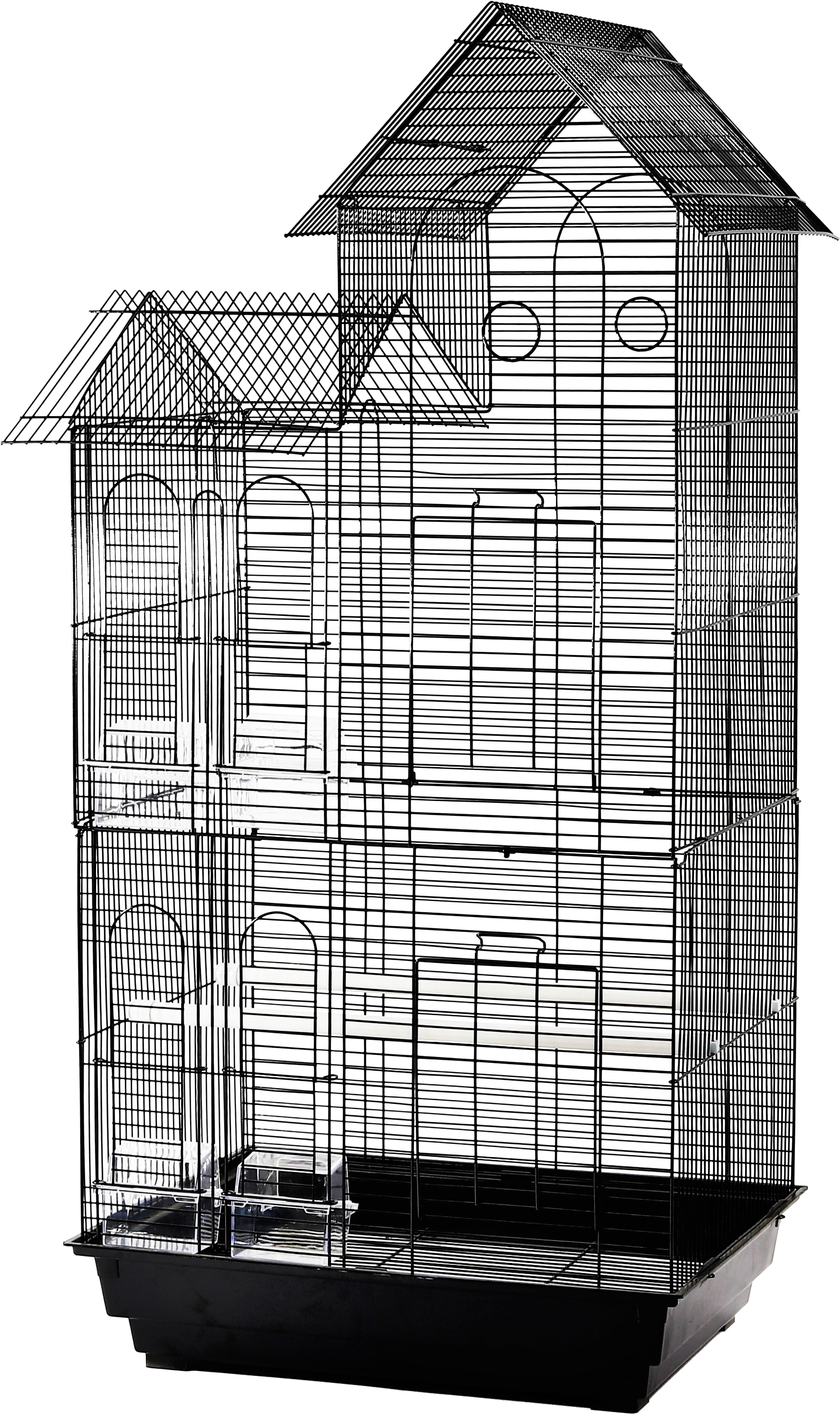 Bird Finch/canary Aviary 20x16x43 Black”” - Cage (2232x3618), Png Download