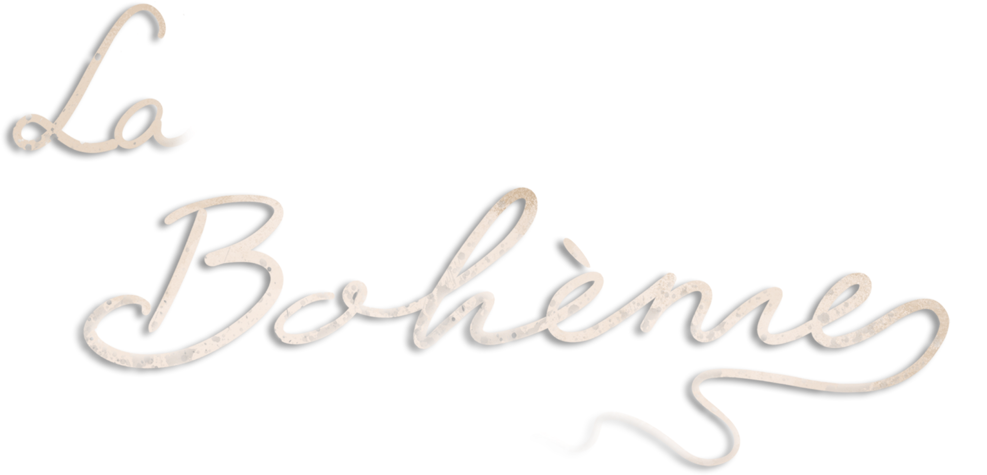 La Boheme - Calligraphy (2048x1002), Png Download