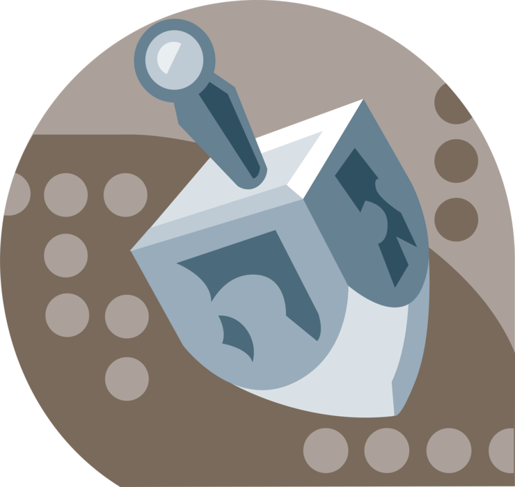 Vector Illustration Of Jewish Holiday Of Chanukah Hanukkah - Circle (740x700), Png Download