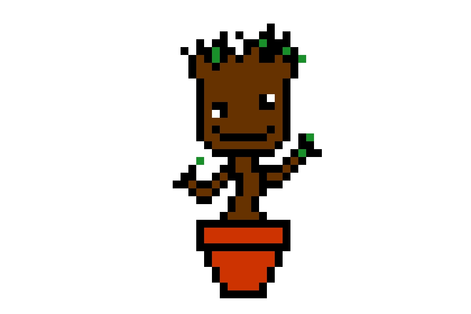 Gumball Minecraft Pixel Art (960x640), Png Download