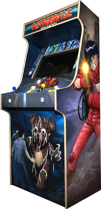 Retro Bespoke Arcade Machine Tier 2 Artwork - Akira Arcade Cabinet (431x888), Png Download