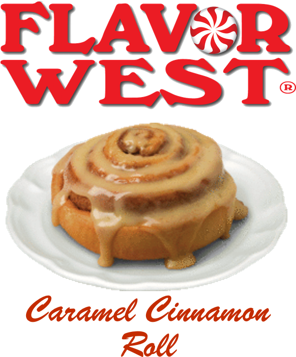 Caramel Cinnamon Roll Concentrate By Flavor West - Flavor West Logo Png (600x720), Png Download
