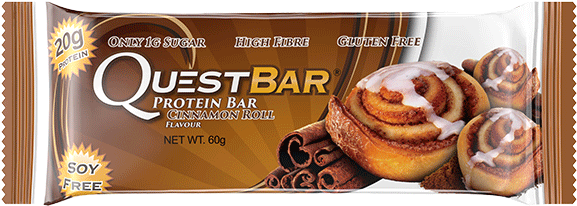 Quest Protein Bar 60g Cinnamon Roll - Quest Bar Cinnamon Roll (600x600), Png Download