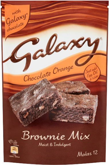 Galaxy Chocolate Orange Brownie Mix - Galaxy Chocolate Brownies (600x600), Png Download