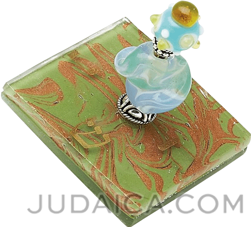 Copper Leaf Beaded Dreidel - Locket (630x630), Png Download