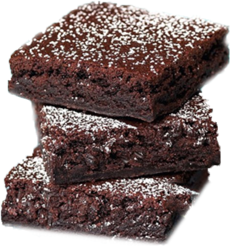 Receta De Brownies - Brownies De Chocolate (650x527), Png Download