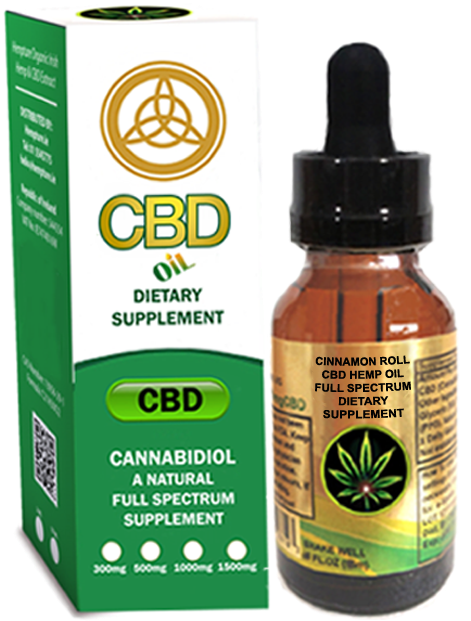 Cinnamon Roll Cbd Oil Dietary Supplement Liquid 30 - Hemp Oil (700x700), Png Download