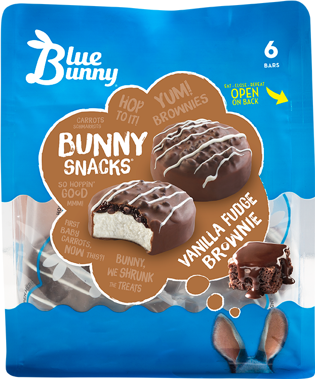 Blue Bunny Bunny Snacks (683x800), Png Download