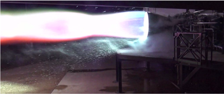 Elon Musk Shows Off Spacex Raptor Engine Tests - Raptor (719x431), Png Download